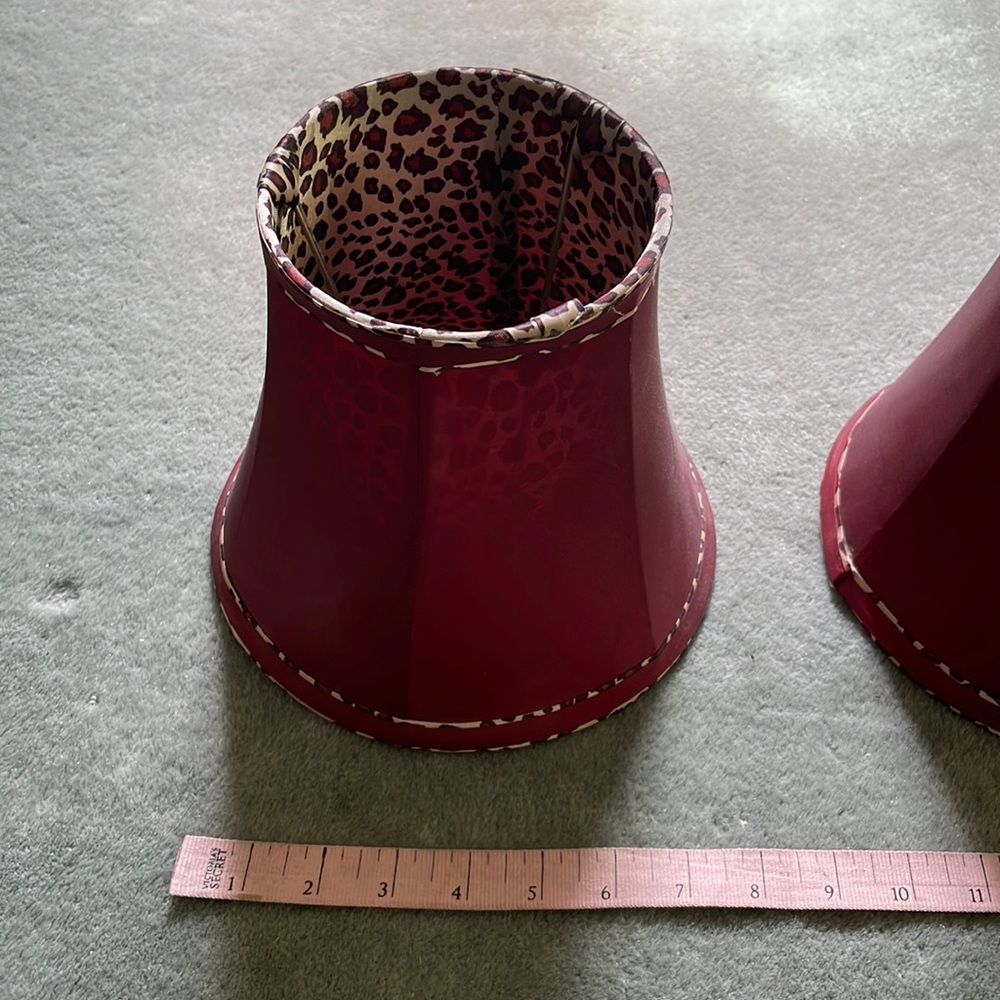 Vintage Leopard lampshades